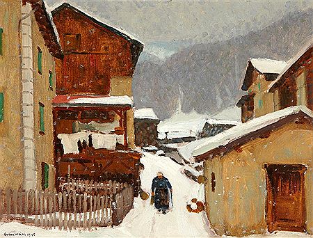 Savognin - Dorfpartie by Oscar Weiss - Auction record, sale price, and art valuation. Compare with similar artists and explore comparable artworks.