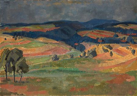 Sample artwork by Arnold Ammann (1920 - 1991), known for painting - View similar artists and auction records