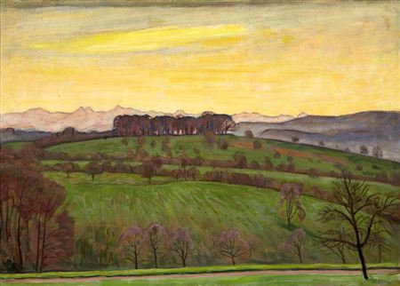 Vorfrühlingsmorgen - Zofingen by Oswald Saxer - Auction record, sale price, and art valuation. Compare with similar artists and explore comparable artworks.