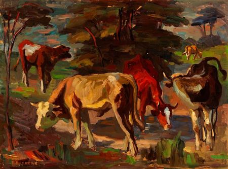 Kuhe auf der Weide by Paul Altherr - Auction record, sale price, and art valuation. Compare with similar artists and explore comparable artworks.