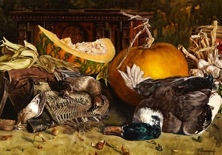 Stilleben mit Federwild by Paul Demme - Auction record, sale price, and art valuation. Compare with similar artists and explore comparable artworks.