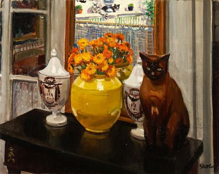 Interieur - Rue d'Assas-Paris by Martha (Marthe) Stettler - Auction record, sale price, and art valuation. Compare with similar artists and explore comparable artworks.