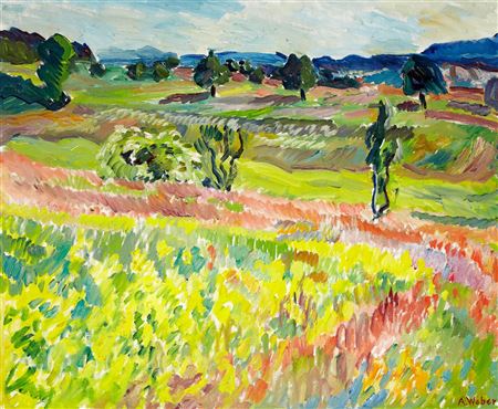 Blick vom Sonnenberg ob Reinach by Adolf Weber - Auction record, sale price, and art valuation. Compare with similar artists and explore comparable artworks.