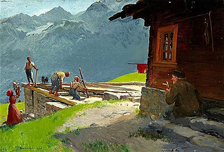 Sample artwork by René Lackerbauer (1861 - 1934), known for painting - View similar artists and auction records