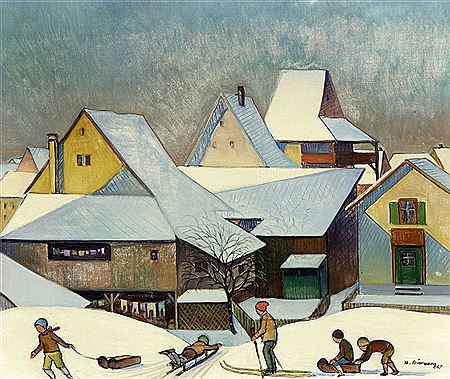 Sample artwork by Rudolf Durrwang (1883 - 1936), known for still life, figure, genre and landscape painting - View similar artists and auction records