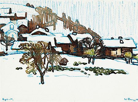 Sample artwork by Werner Feuz (1882 - 1956), known for painting - View similar artists and auction records