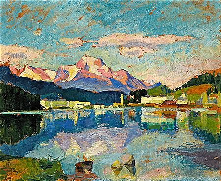 Blick über den See - Piz Margna