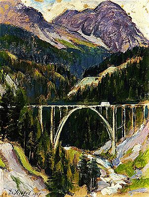 Langwieser Viadukt - Arosa-Bahn by Eduard Stiefel - Auction record, sale price, and art valuation. Compare with similar artists and explore comparable artworks.