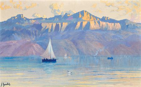 Lac Léman - effet du soir by Fernand Gaulis - Auction record, sale price, and art valuation. Compare with similar artists and explore comparable artworks.