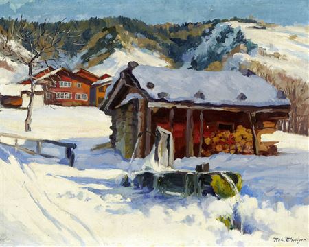 Sample artwork by Robert Elmiger (Born 1868), known for painting - View similar artists and auction records