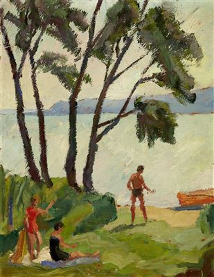 Badende am Murtensee by Otto Plattner - Auction record, sale price, and art valuation. Compare with similar artists and explore comparable artworks.