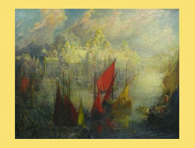 Segelboote vor Konstantinopel