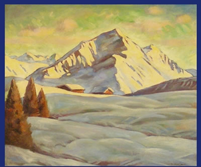 Berglandschaft im Winter