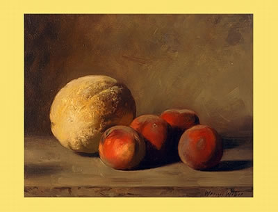 Melone mit vier Pfirsichen by Werner Weber - Auction record, sale price, and art valuation. Compare with similar artists and explore comparable artworks.