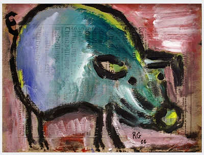Pigs by Rene Gertsch - Auction record, sale price, and art valuation. Compare with similar artists and explore comparable artworks.