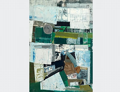 Composition in green and white by Louis de Grandmaison - Auction record, sale price, and art valuation. Compare with similar artists and explore comparable artworks.