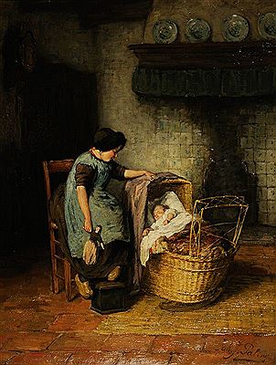 "Het wiegelied" by Johannes Jacobus Paling - Auction record, sale price, and art valuation. Compare with similar artists and explore comparable artworks.