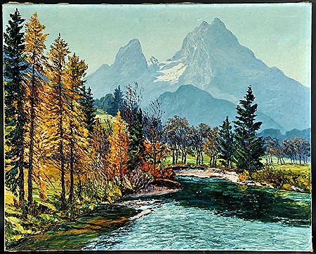 "Herbst in Berchtesgaden mit Watzmann"