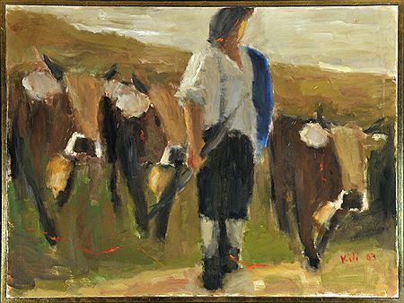 "Kuhhirte am Feld"