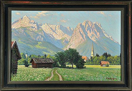 "Garmisch-Partenkirchen vor Alp- und Zugspitze" by Franz Bollhagen - Auction record, sale price, and art valuation. Compare with similar artists and explore comparable artworks.