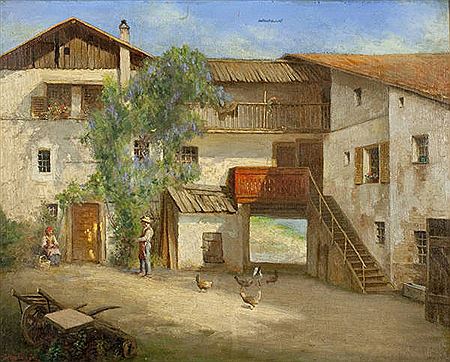 Cortile di un casale nella vallata dell'Isonzo by Arturo Marion Colavini - Auction record, sale price, and art valuation. Compare with similar artists and explore comparable artworks.