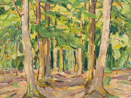 Forest Landscape, Worpswede by Carl Jorres - Auction record, sale price, and art valuation. Compare with similar artists and explore comparable artworks.