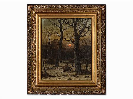 Deer in Winter Landscape, 1885