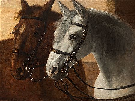Portrait of Two Horses, Austria, 1895 by Arthur Kurtz - Auction record, sale price, and art valuation. Compare with similar artists and explore comparable artworks.