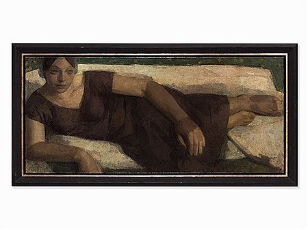 Reclining Woman by Mark Shields - Auction record, sale price, and art valuation. Compare with similar artists and explore comparable artworks.