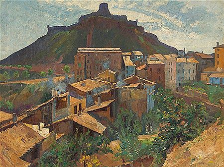 Southern Village Landscape by Kurt Leyde - Auction record, sale price, and art valuation. Compare with similar artists and explore comparable artworks.