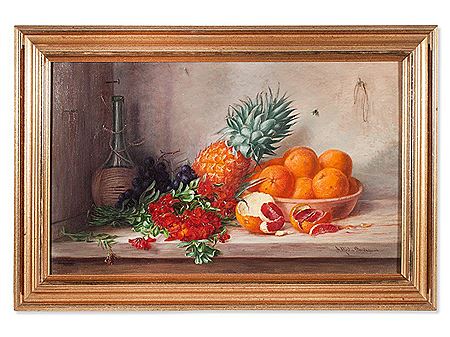 Fruit Still Life by Alfrida Baadsgaard - Auction record, sale price, and art valuation. Compare with similar artists and explore comparable artworks.