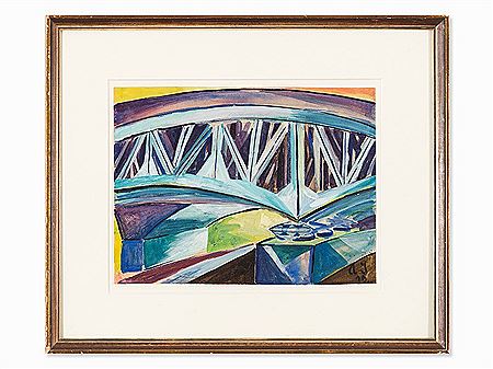 The Bridge, Watercolor, 1919