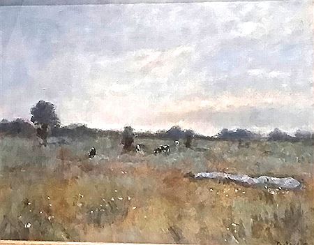 "Dusk and Dry Cows," 20th century by Kevin Partridge - Auction record, sale price, and art valuation. Compare with similar artists and explore comparable artworks.
