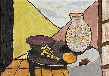 Table with grapes and chestnuts by Cesarina Gualino - Auction record, sale price, and art valuation. Compare with similar artists and explore comparable artworks.