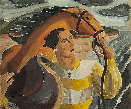 Horse and Jockey by Margaret Stokes - Auction record, sale price, and art valuation. Compare with similar artists and explore comparable artworks.