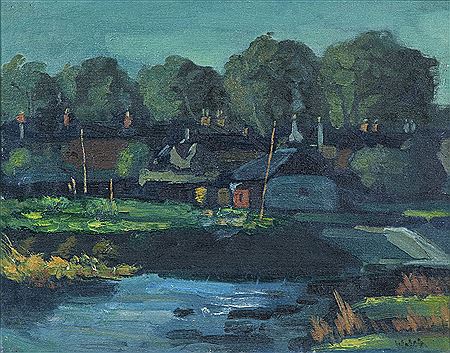 Sample artwork by Owen Walsh (1933 - 2002), known for marine painting - View similar artists and auction records