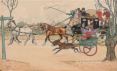 Voyage en calèche Glasgow - Edinburgh by Charles Edmond Hermet - Auction record, sale price, and art valuation. Compare with similar artists and explore comparable artworks.