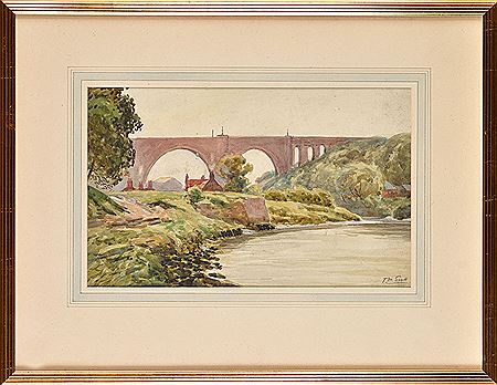 QUEEN ALEXANDRA BRIDGE, SUNDERLAND by Thomas McCree Scott - Auction record, sale price, and art valuation. Compare with similar artists and explore comparable artworks.