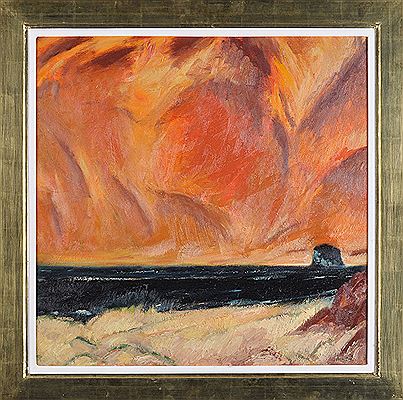 "BASS ROCK, OCTOBER EVENING"