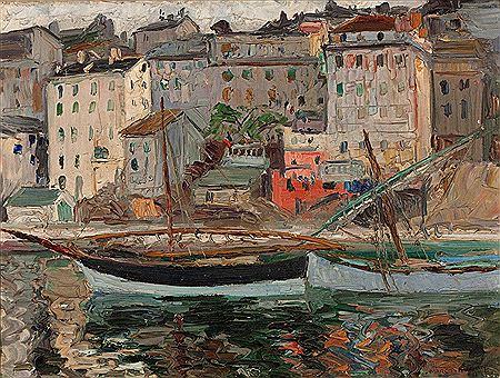Vue du port de Bastia en 1928