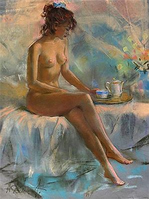 Sample artwork by Anatoli Danilov (1944 - 2005), known for painting - View similar artists and auction records