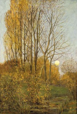 Herbsttag by Adolf Wachenhusen - Auction record, sale price, and art valuation. Compare with similar artists and explore comparable artworks.