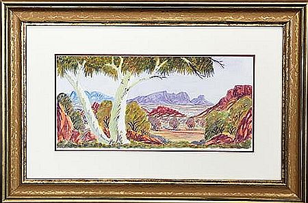 Hermannsburg Landscape by Hilary Wirri - Auction record, sale price, and art valuation. Compare with similar artists and explore comparable artworks.