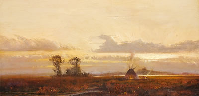 Teepee at Sunset