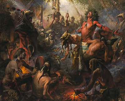 Crazy Horse At His Sun Dance