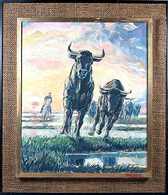 "Les taureaux de Camargue"