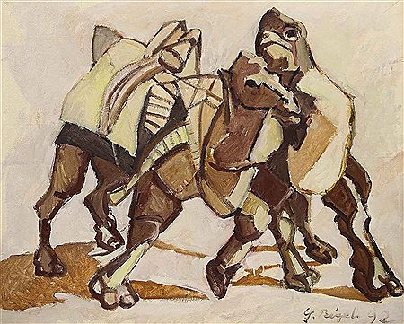 Camel wrestling