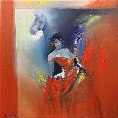 Sample artwork by Kayihan Keskinok (1923 - 2015), known for painting - View similar artists and auction records