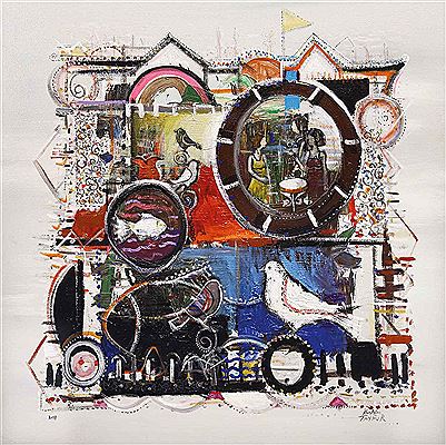 Abstract composition by Ibrahim Tayfur - Auction record, sale price, and art valuation. Compare with similar artists and explore comparable artworks.