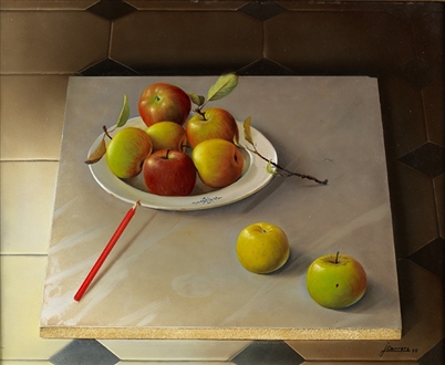 "Manzanas y lapiceros", 1999